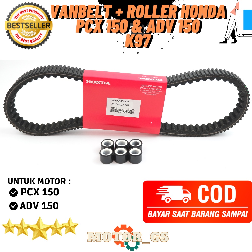 Vanbelt + Rolo K97 Honda PCX 150 E ADV 150/Conjunto-23100-K97-T01 + 22123 B00