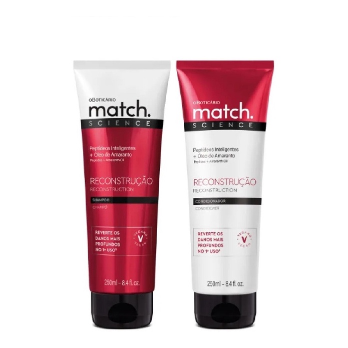 Kit Sos Match : 1 Shampoo 250 ml + 1 Condicionador O Boticário