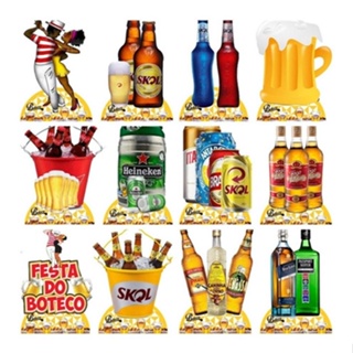 Kit 10 - Display De Mesa | festa Do Boteco em Oferta na Shopee