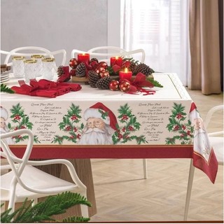 TOALHA DE MESA QUADRADA NATAL KARSTEN 4 LUGARES NATALINA