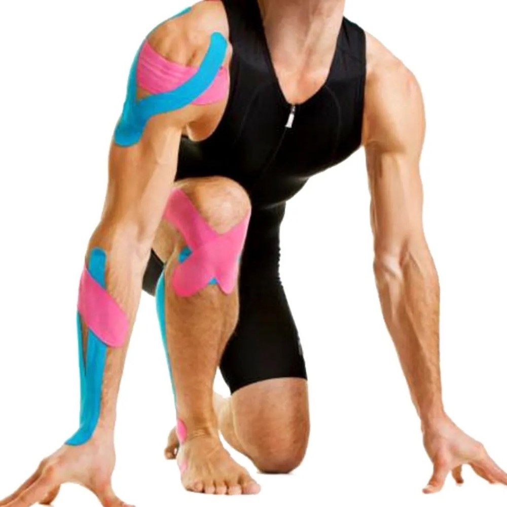 Bandagem Elástica 5cm X 5m - Fita Kinesio Tape Fisioterapia Ortopedica