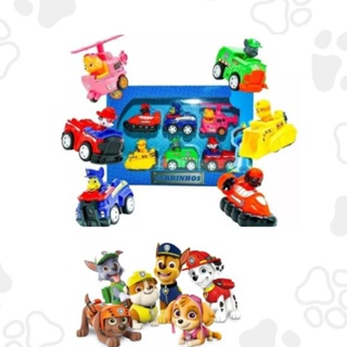 Patrulha Canina 6 ou 9 Carrinhos Bonecos Kit Brinquedo do Momento em Oferta na Shopee