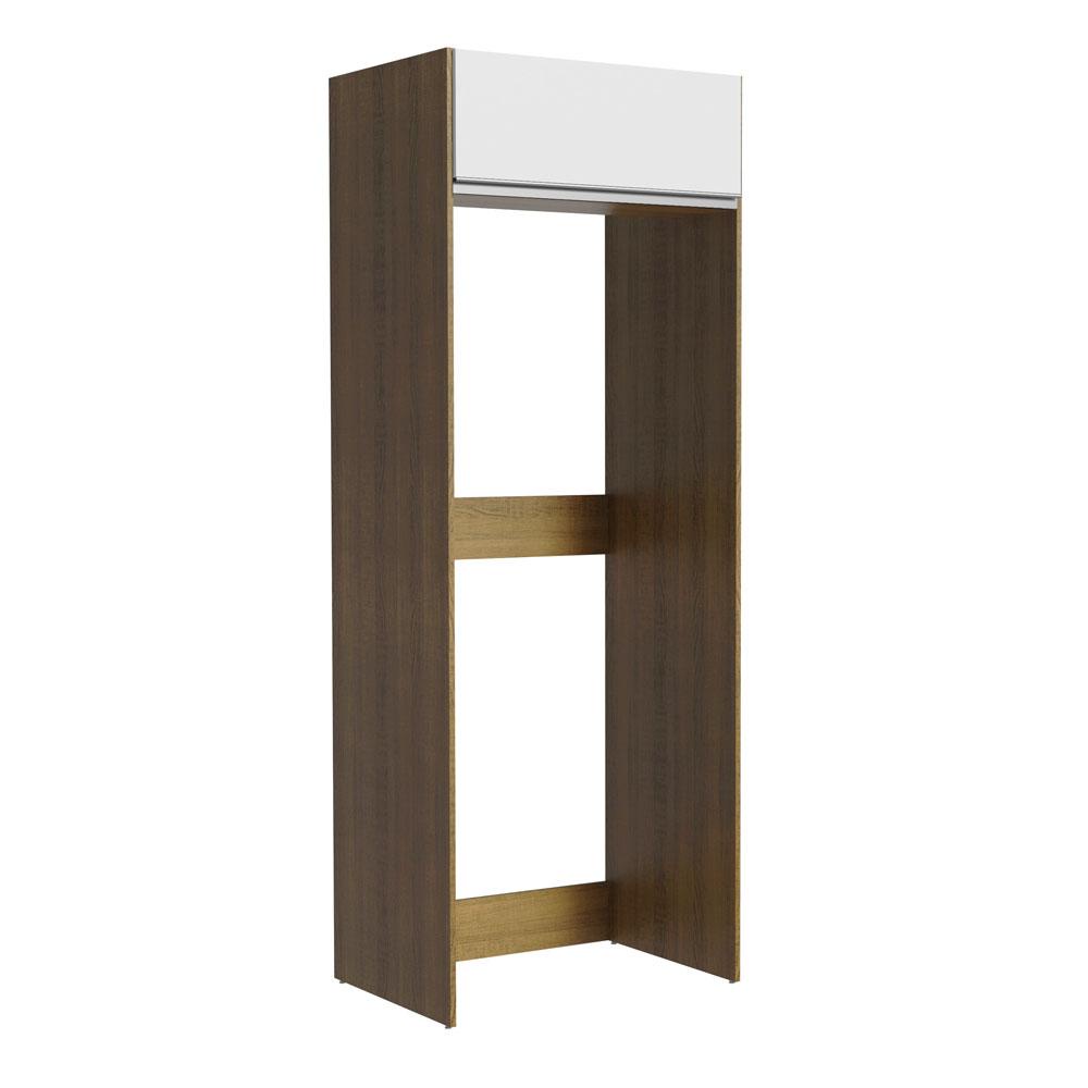 Porta Geladeira 1 Porta Basculante Rustic/Branco Glamy Madesa - Home & Living