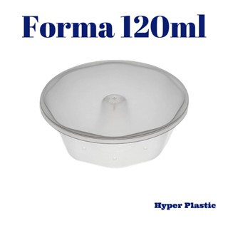 Forma para Pudim 120ml Forneável Com Tampa Com 30/50/100 Unidades