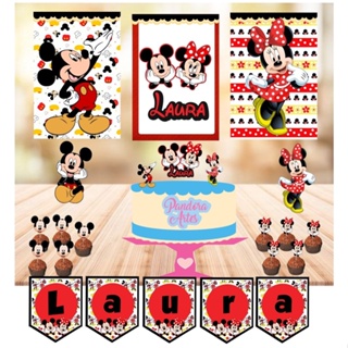 Kit festa Mickey e Minnie em Oferta na Shopee