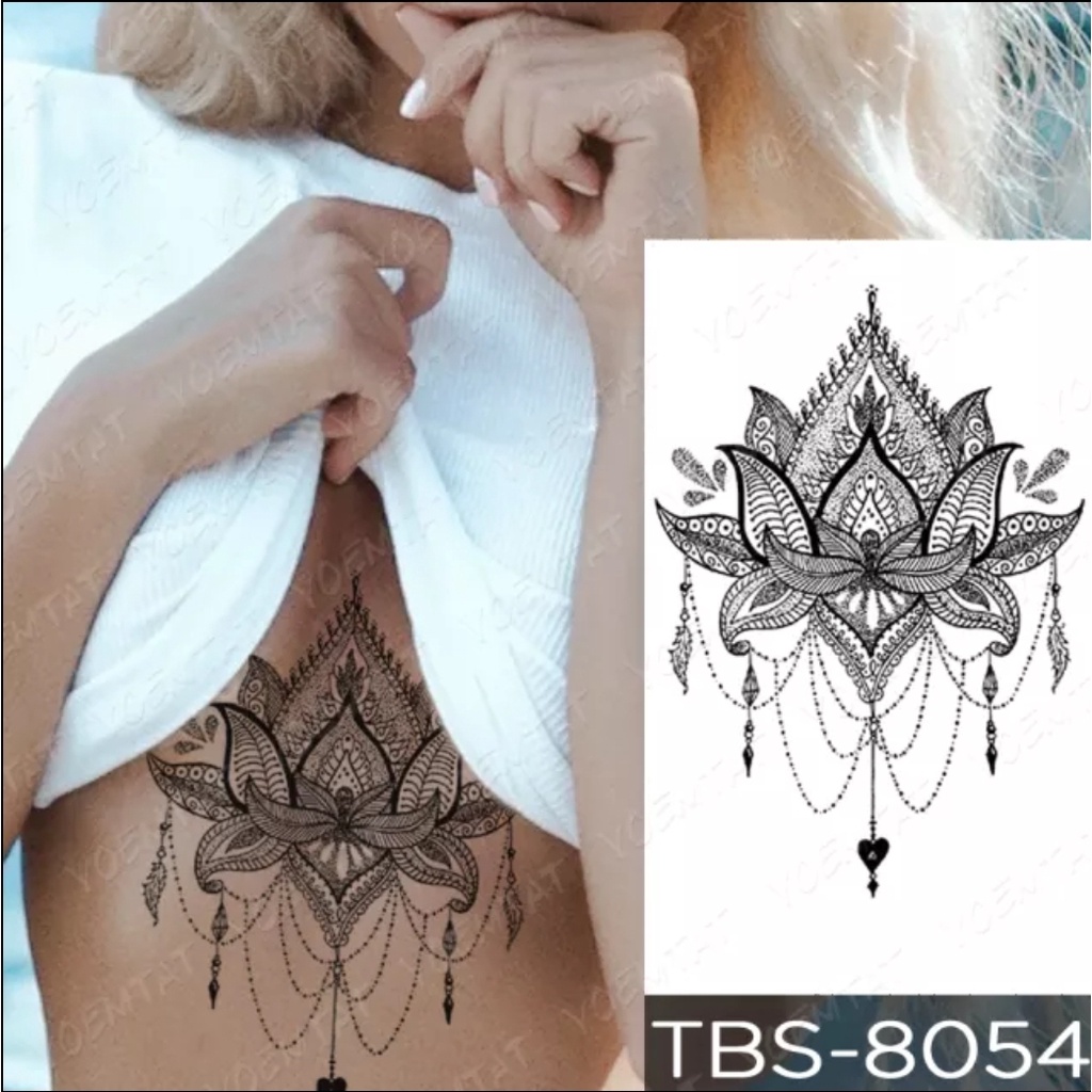 Tatuagem Tempor Ria Masculina E Feminina Mandala Shopee Brasil