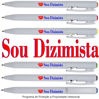 15 Canetas Personalizadas Sou Dizimista Lembrancinhas Brindes em Oferta na Shopee