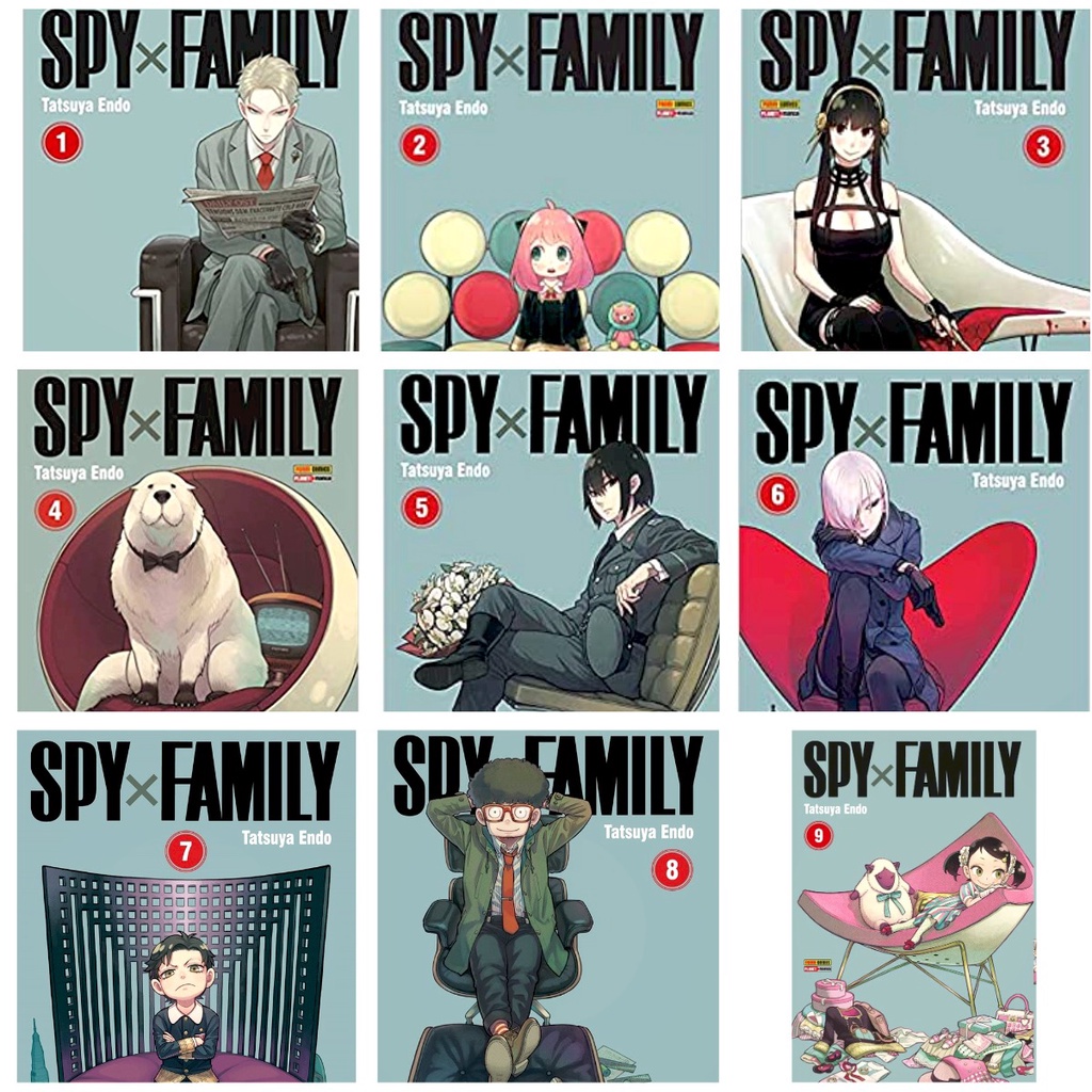 Mangá Spy X Family vol.1 ao vol.9 (Novo - Lacrado)