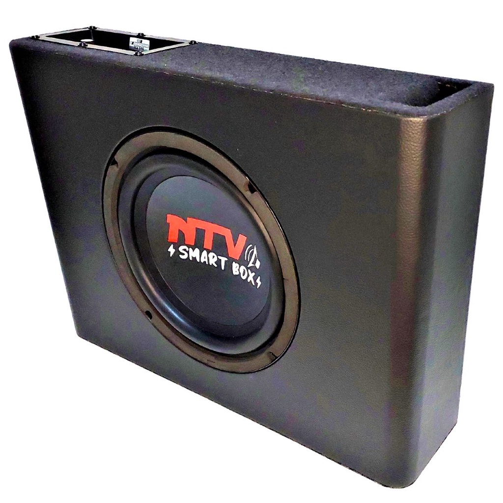 CAIXA SMART BOX COM AMPLIFICADOR E SUBWOOFER 8" 200W SLIM SOM AUTOMOTIVA AMPLIFICADA SUB 8 POLEGADAS 200W