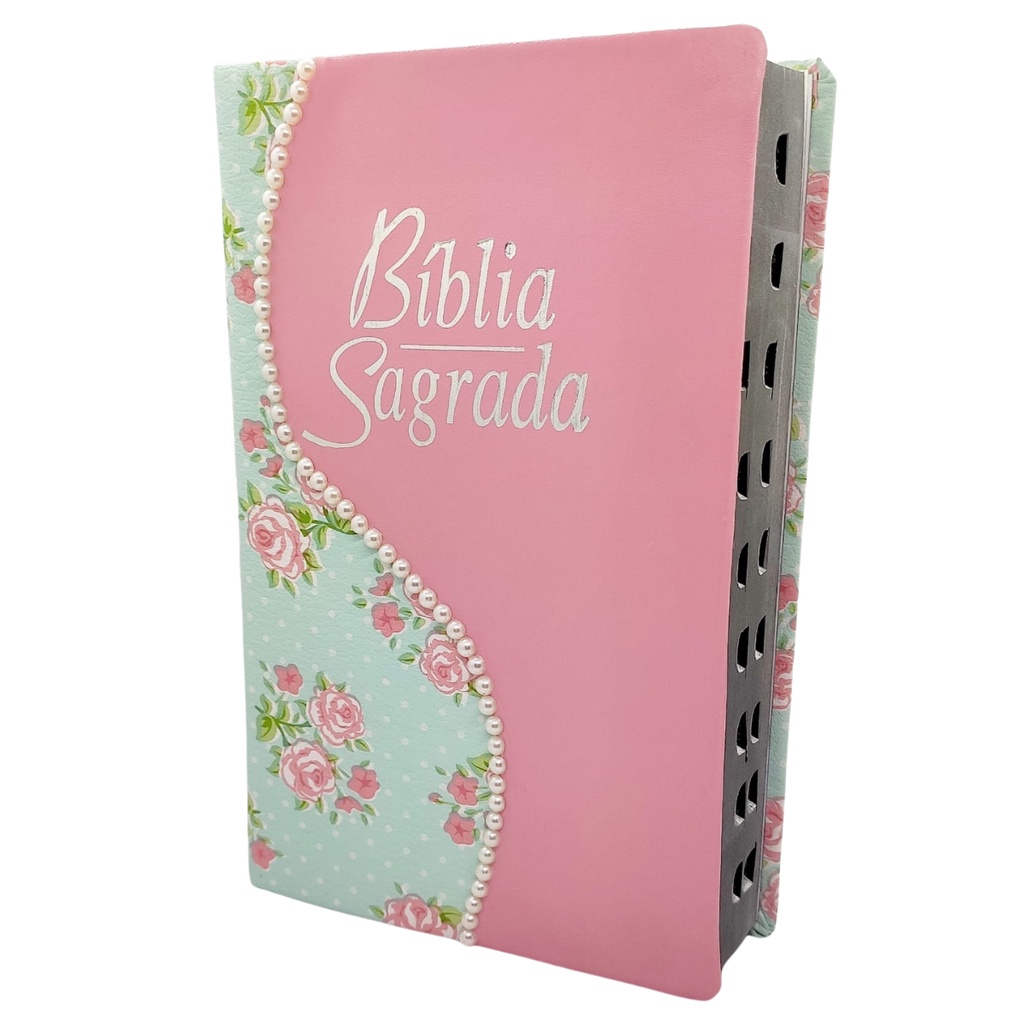 Bíblia Sagrada feminina com letra Gigante Harpa e índice em Oferta na Shopee
