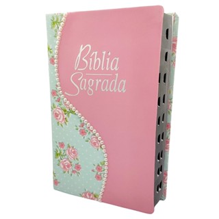 Bíblia Sagrada feminina com letra Gigante Harpa e índice