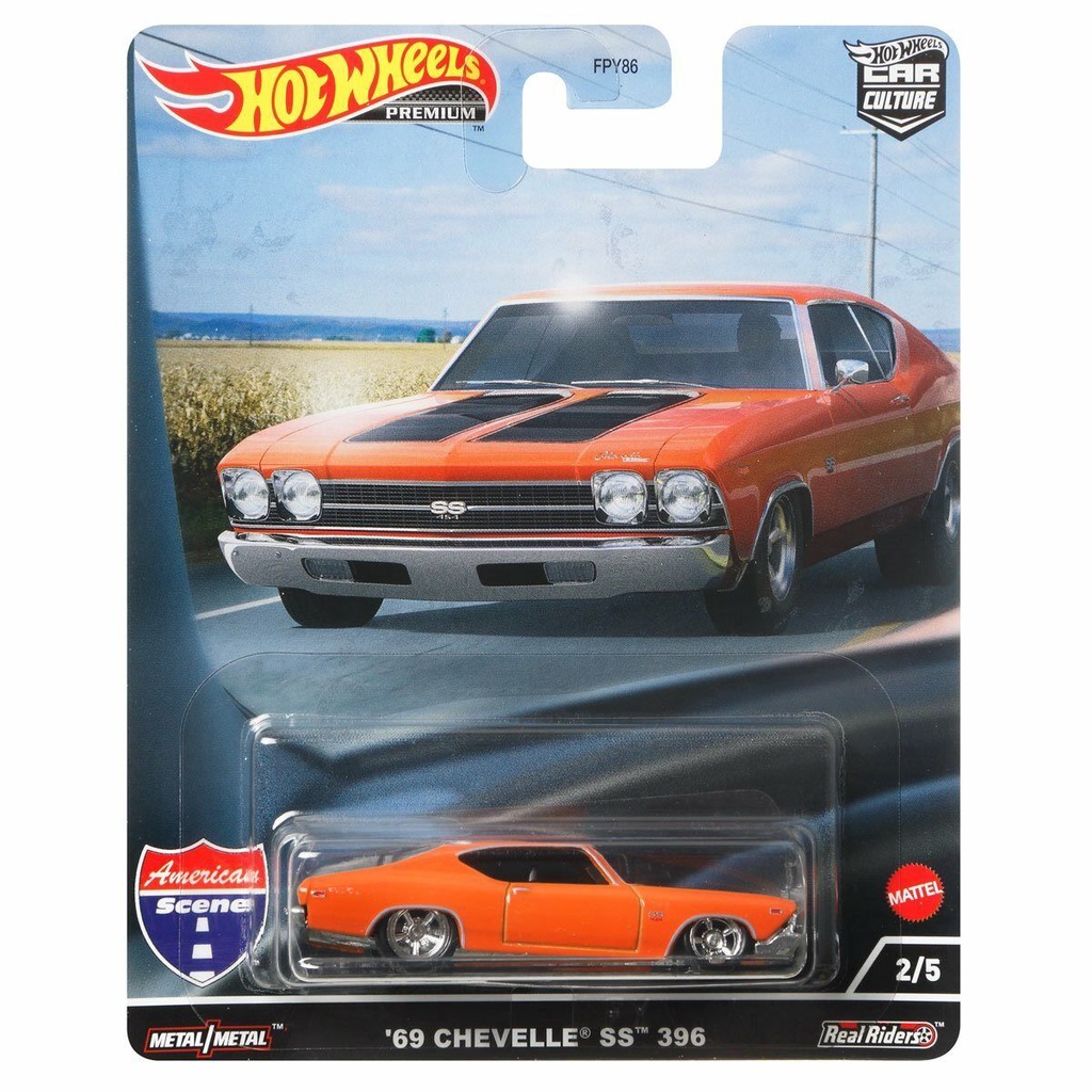 Hot Wheels Cultura De Carros Premium Com Rodas Quentes 1 : 64 1969 Chevelle SS 396 Cena Americana
