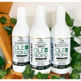 Kit Óleo De Rícino Com Biotina +natury Kosnattu's em Oferta na Shopee