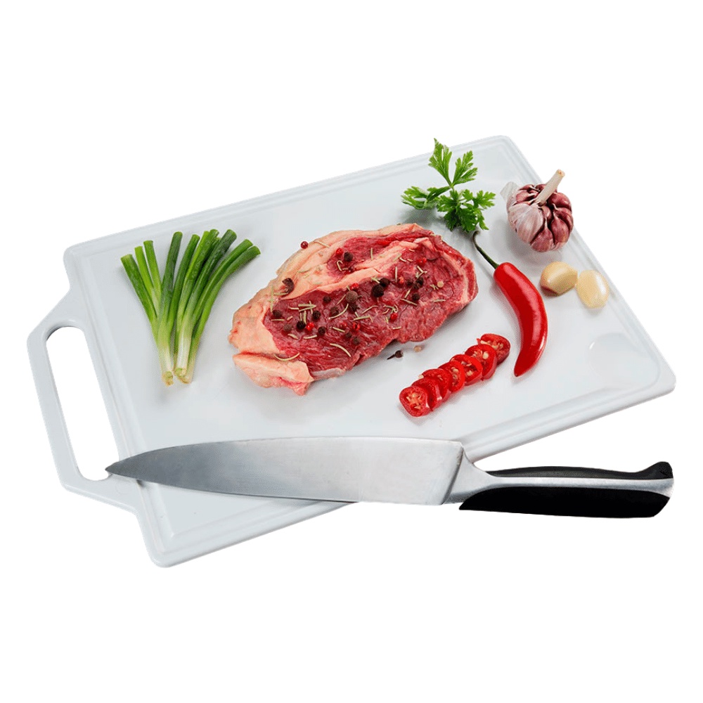 Tabua de Corte Dupla Face Antiderrapante Carnes Legumes 35cm