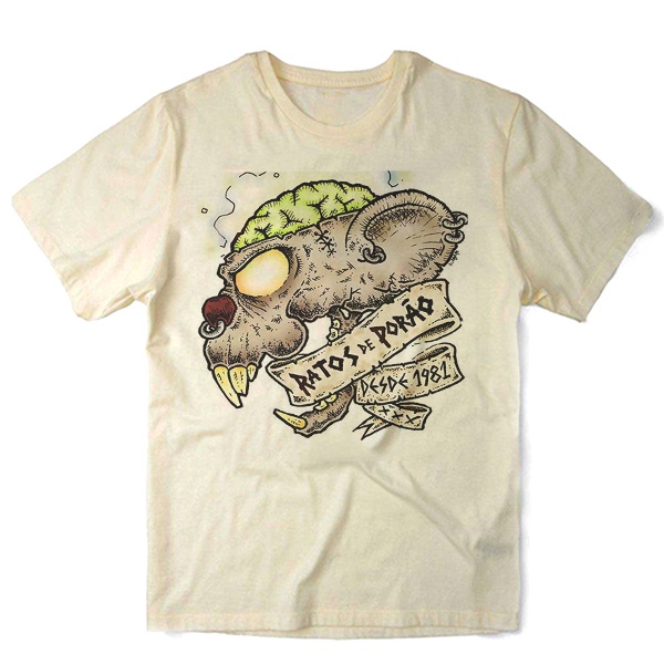 Camiseta Algodao Ratos de Porao Banda de Punk Bandas Musica Nacional Rock Grunge Nervous