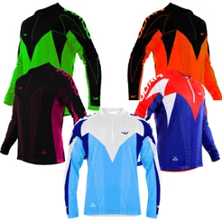 Camisa Para Ciclismo Unissex Ultra Bikes Manga Longa Max Dry Proteção UV Bolsos Traseiros