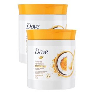 Kit 2 Máscaras Condicionantes Dove Nutrição Intensa Ritual de Reparação 1 minutos 500g cada