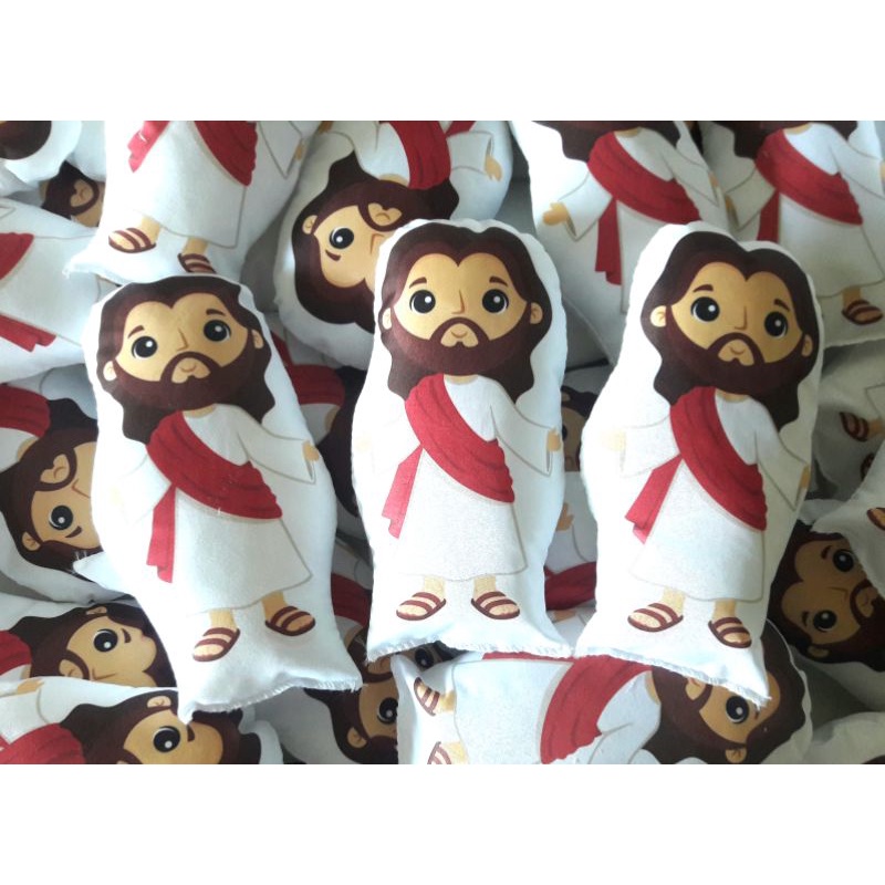 Almofadas Jesus Cristo personalizada para lembrancinha de batizado primeira comunhão aniversário