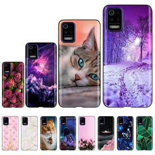 LG K52 Capa 2020 Moda Preto Silicone Macio TPU Para Celular K 52 LMK520 LMK520E Pára-Choques À Prova De Choque 6,6 Polegadas