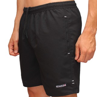 Bermuda Short Calção Tactel Leve Macio Masculina 3 Bolsos Elástico Cordão Piscina Verão Praia
