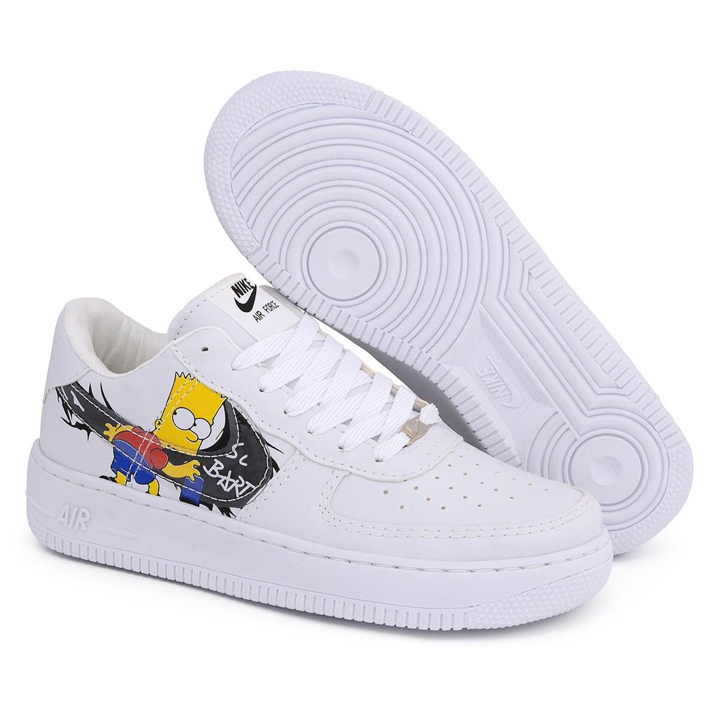 Nike air force customizado 2024 simpsons