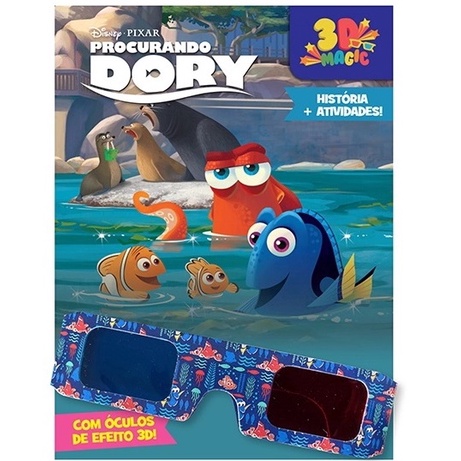 Disney - 3D Magic Procurando Dory com óculos de efeito 3D - Dcl