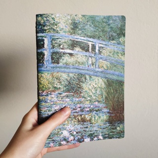 CADERNO SKETCHBOOK A Lagoa de lírios d'agua Claude Monet A5/A6 Obras de Arte para escrita bullet journal desenho planner em Oferta na Shopee