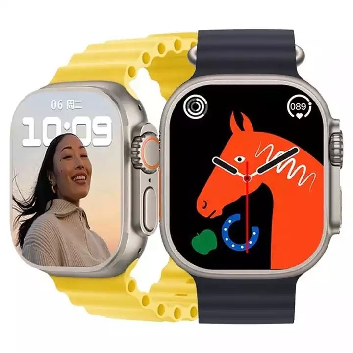 SmartWatch IWO 15 Lite 8 Ultra 1,99 Polegadas Tela HD Nova Em T800ultra 2022 Bluetooth Chamada Para Celular Android Apple