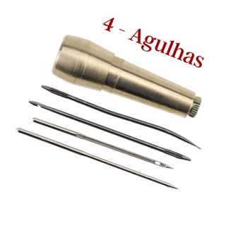 Sovela Costurador Reparo Artesanal Couro Sapatos, bolsas, lona  Com 4 Agulhas, Furador em Oferta na Shopee