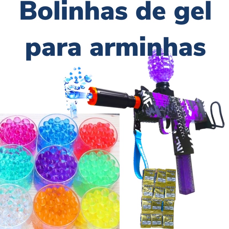 bolinhas de gel para arminhas e brinquedos de gel | Shopee Brasil