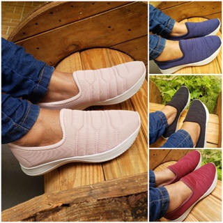 Ténis Meia Calce Facil Bordado Varias Cores em Oferta na Shopee