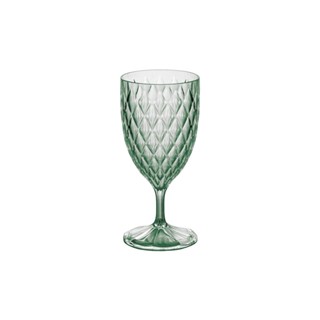 Taça Água Plástico 380 ml Verde Glamour Plasútil