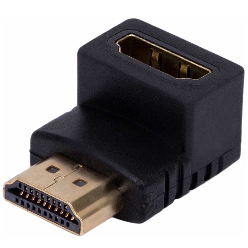 Conector HDMI 90 Graus em L Adaptador Macho x Fêmea V1.4 para TV Parede em Oferta na Shopee