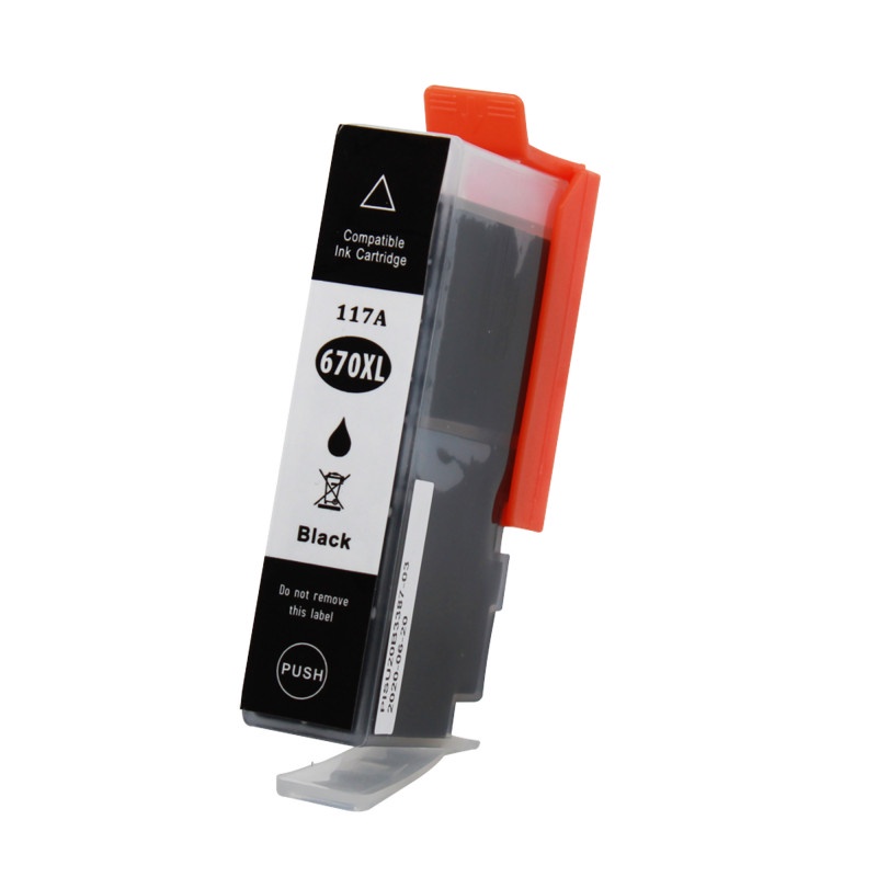 Kit 2 Cartuchos Bk P/ Hp 670xl Advantage 3525 4615 4625 5525