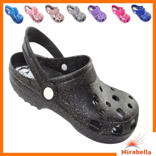 Sandália Babuche Preto GLITTER  Feminino Adulto Mirabella em Oferta na Shopee