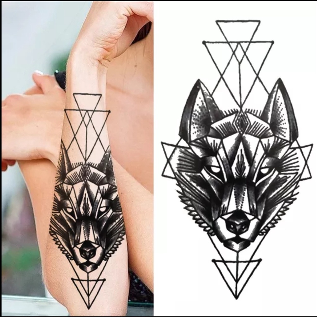 Tatuagem Lobo em Oferta | Shopee Brasil 2024