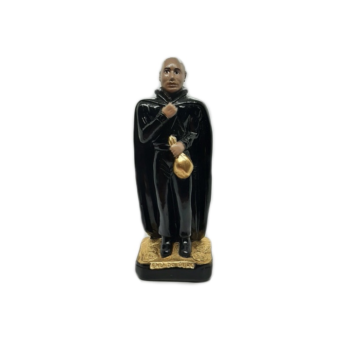 Estátua Exu Do Ouro De Fé Umbanda Candomblé Imagem Gesso 20cm Congá