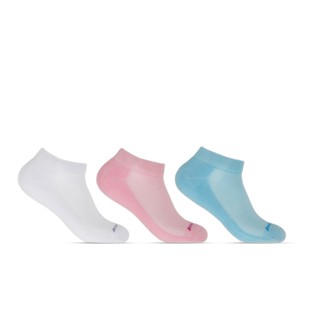 Kit 3 Pares de Meias 33/38 Cano Curto Atoalhada Branca/Azul/Rosa 004HOWC18123 Hoahi