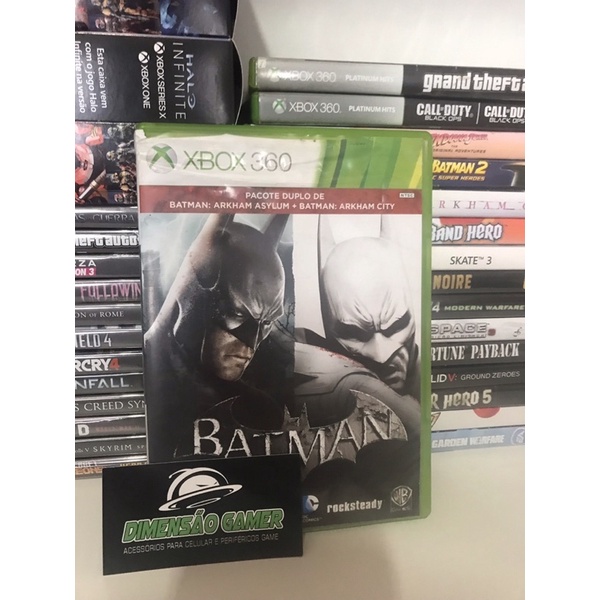 JOGO PS3 - Batman Arkham Asylum / Arkham City - [DUPLO - Mídia física]  usado