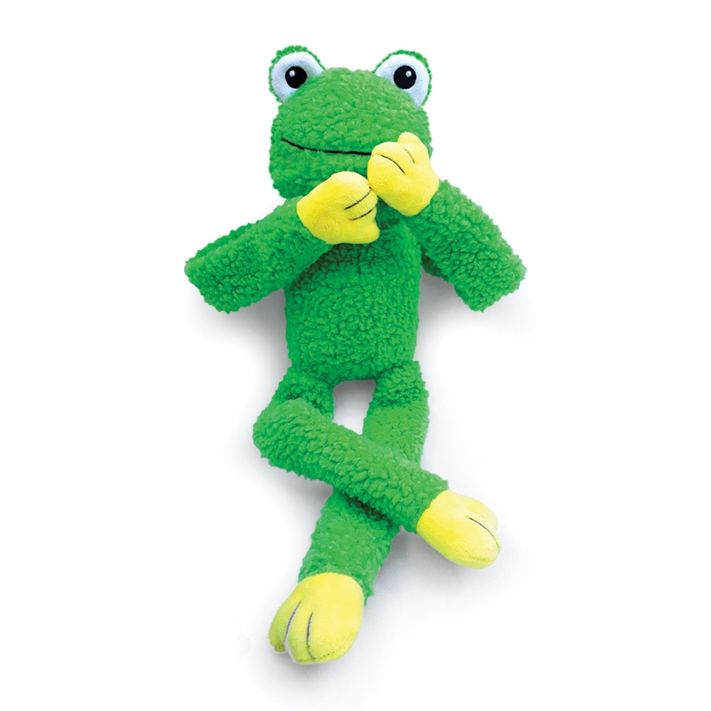 Bichinho de Pelúcia Brinquedo para Cachorro Pet Mordedor Sapo com Apito Som Olhos Bordados