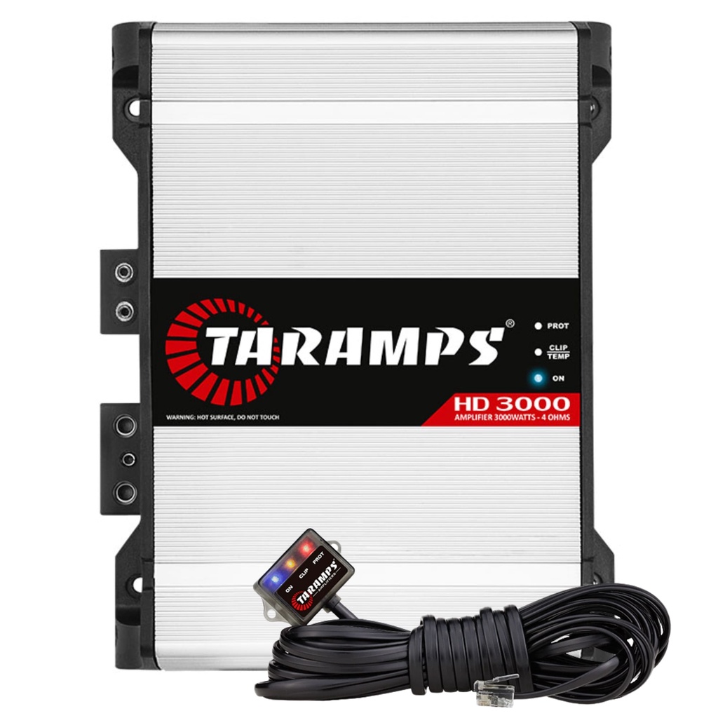 Módulo Amplificador Taramps HD3000 1 Canal 3000W RMS 1 Ohm 2 Ohms ou 4 Ohms - Spare Parts and Accessories for Vehicles