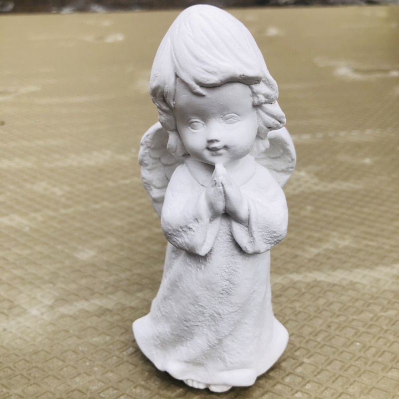 kit 1 anjo 20cm 1 Anjo 25cm 1 Anjo 12cm gesso cru