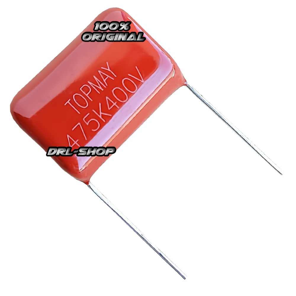 kit 2 Capacitor Poliester 4,7uf 4m7 400v 475J 475k Taramps em Oferta na Shopee