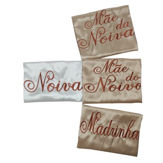 kit com 4 robes de cetim para casamento, noiva, madrinha, mãe da noiva, etc. em Oferta na Shopee