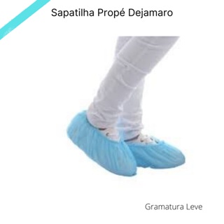 Sapatilha Descartável Propé Azul c/100 unidades em Oferta na Shopee