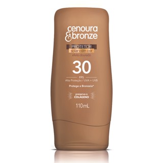 Protetor Solar Cenoura & Bronze Cor efeito dourado FPS30