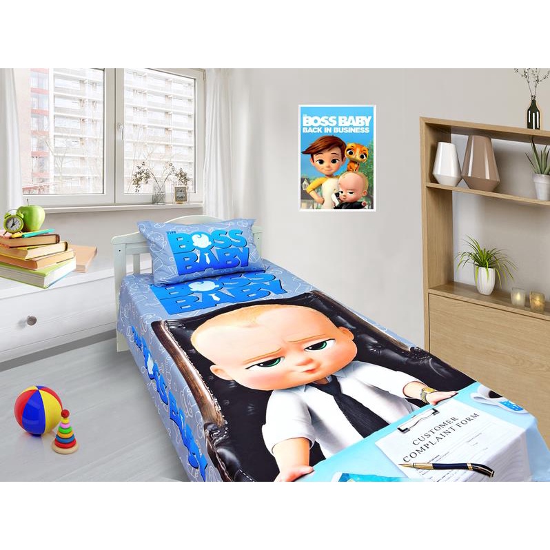 Jogo De Lençol E Fronha Poderoso Chefinho, Kit 2pçs, Cobreleito