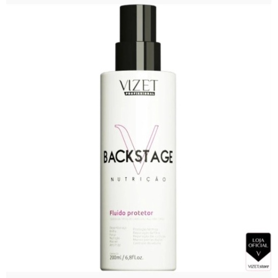 Fluído Protetor Backstage 200ml Vizet Profissional em Oferta na Shopee