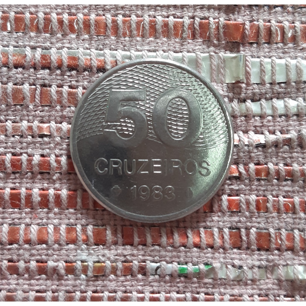Moeda 50 Cruzeiros - 1983 - Antiga - Coleção