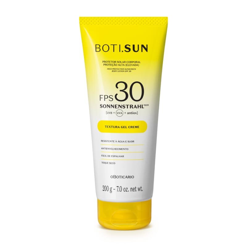 Protetor Solar Corporal Gel Creme FPS 30 BOTI.SUN 200g - O Boticário